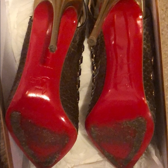 Christian Louboutin Ostrich slingback - Picture 5 of 5